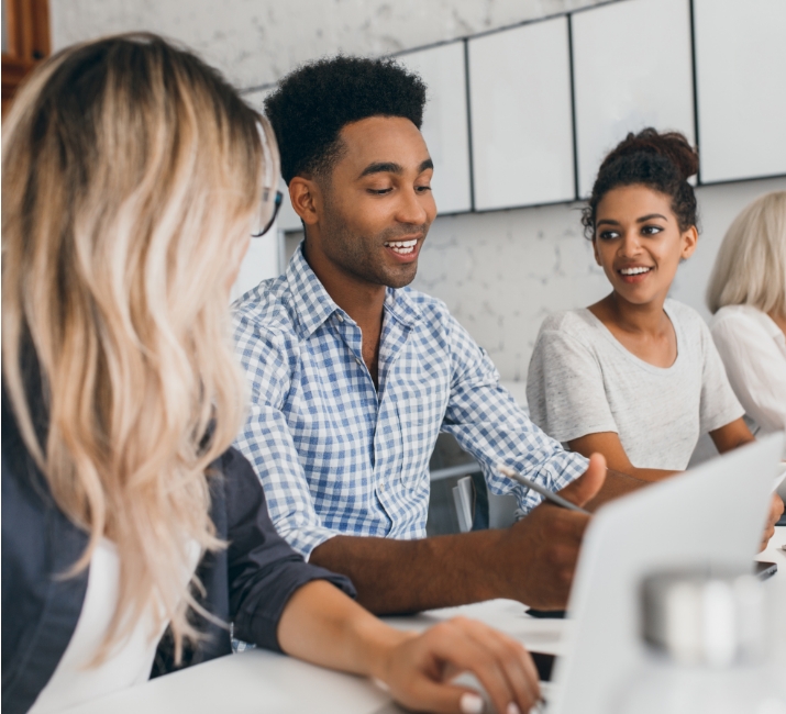 organization image Team collaborating in a meeting
